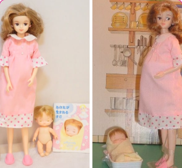 Búp bê Konnichiwa Akachan dành cho những người phụ nữ mang thai